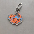 Couvrage de forme personnalisée en gros Carton Tiger Logo Acrylique Keychain